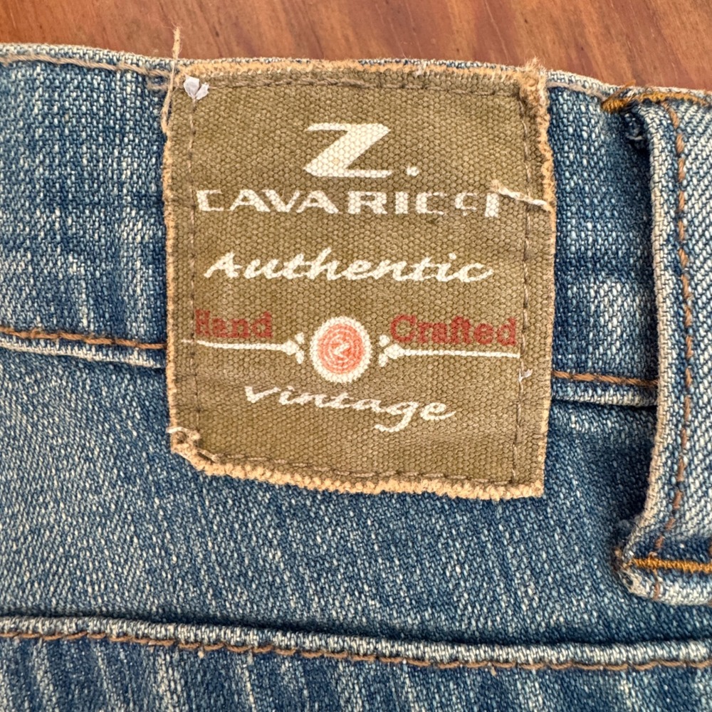 Vintage Z. Cavaricci Beaded Floral Jeans 10 Embroidered Y2K 90s Botany Cottage - Picture 11 of 11